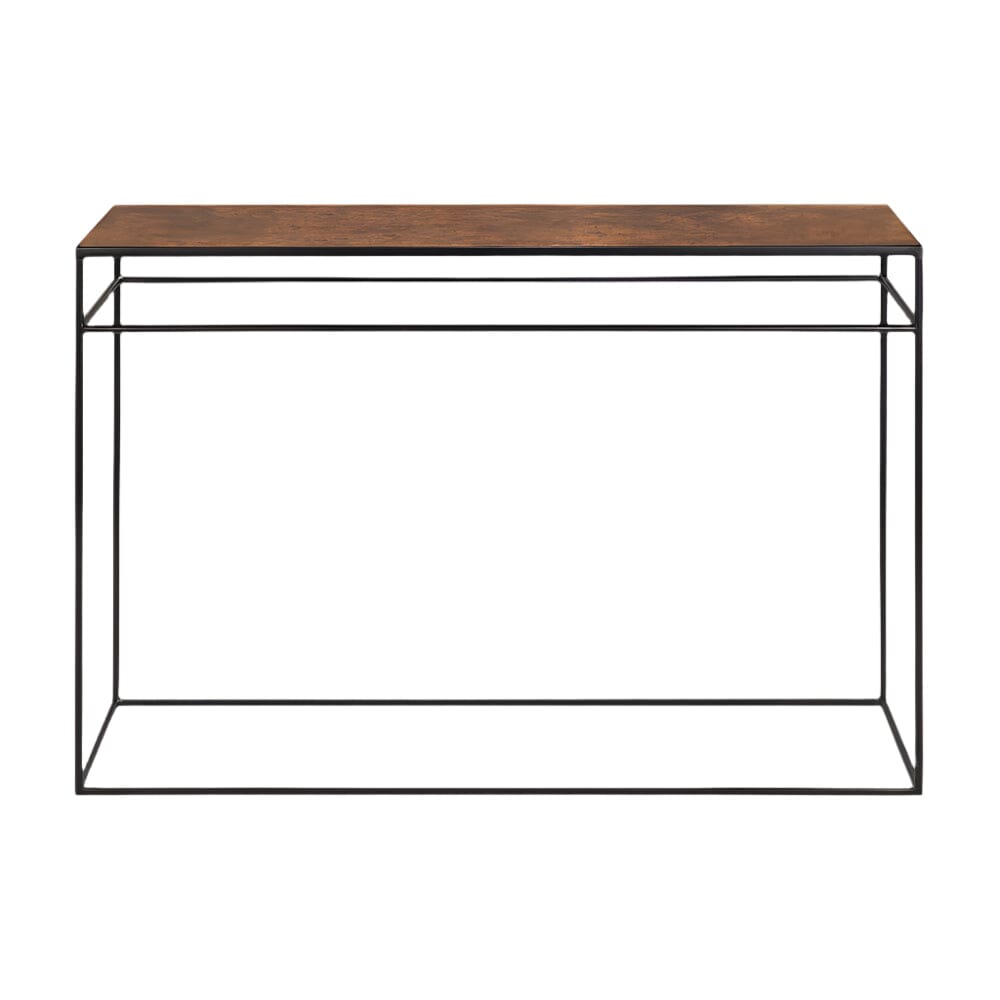 Aged Mirror Console Console Table Ethnicraft Bronze Copper 