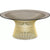 Platner Coffee Table - 36" in Gold Coffee Tables Knoll 18K Gold plated Bronze Glass 