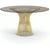 Platner Dining Table - 54 Inch Dining Tables Knoll 18K Gold Plated Bronze Glass 