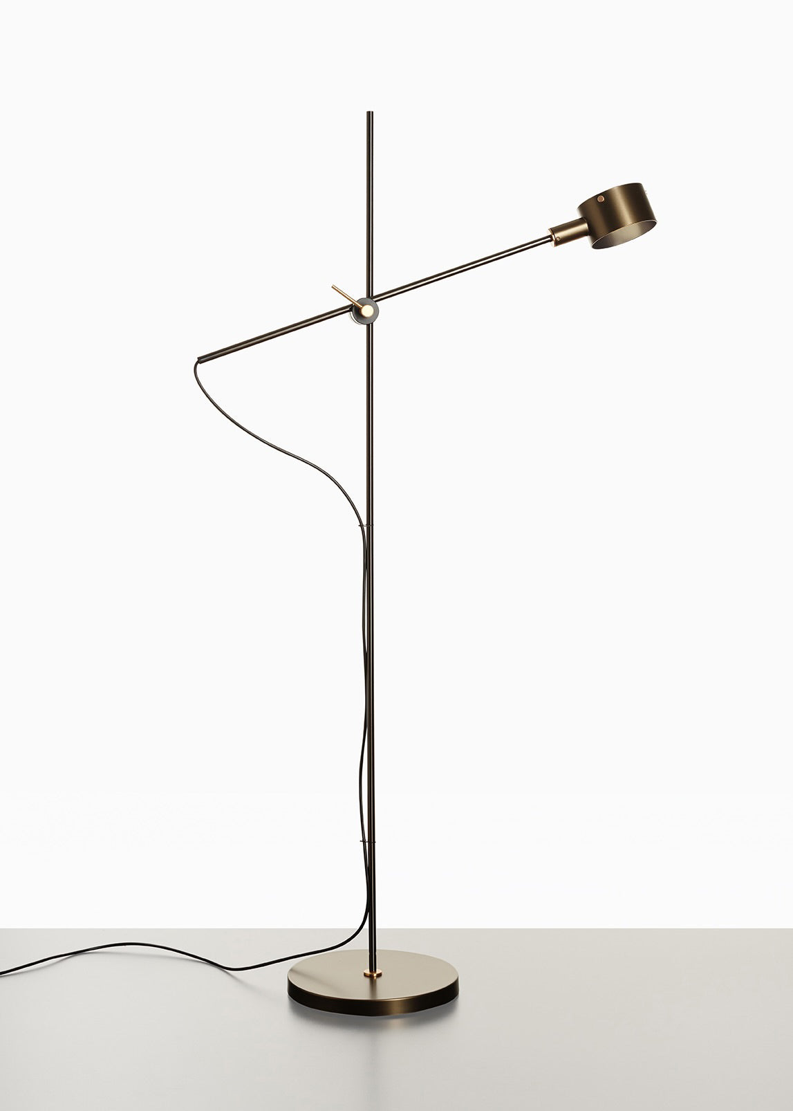 G.O. Floor Lamp Table Lamps Oluce Anodic Bronze 