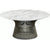 Platner Bronze 36" Coffee Table Coffee Tables Knoll Polished Finish Carrara Marble Top: White-grey 