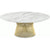 Platner Coffee Table - 42" in Gold Coffee Tables Knoll 18K Gold plated Carrara marble, Polished finish 