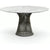 Platner Dining Table - 54 Inch Dining Tables Knoll Metallic Bronze Carrara marble, Shiny finish 