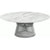 Platner Nickel 42" Coffee Table Coffee Tables Knoll Polished Finish Carrara Marble Top: White-grey 