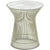 Platner Side Table side/end table Knoll Polished Nickel Carrara marble, Shiny finish 