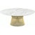 Platner Coffee Table - 42" in Gold Coffee Tables Knoll 18K Gold plated Carrara marble, Satin finish 