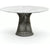 Platner Dining Table - 54 Inch Dining Tables Knoll Metallic Bronze Carrara marble, Satin finish 