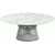 Platner Nickel 42" Coffee Table Coffee Tables Knoll Satin Finish Carrara Marble Top: White-grey 