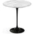 Saarinen Side Table - 20” Round side/end table Knoll Black Carrara marble, Satin finish 