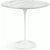 Saarinen Side Table - 22” Oval side/end table Knoll White Carrara marble, Satin finish 