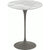 Saarinen Side Table - 16" Round side/end table Knoll Grey Carrara marble, Shiny finish 