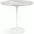 Saarinen Side Table - 22” Oval side/end table Knoll White Carrara marble, Shiny finish 