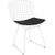 Bertoia Side Chair with Seat Pad Side/Dining Knoll 