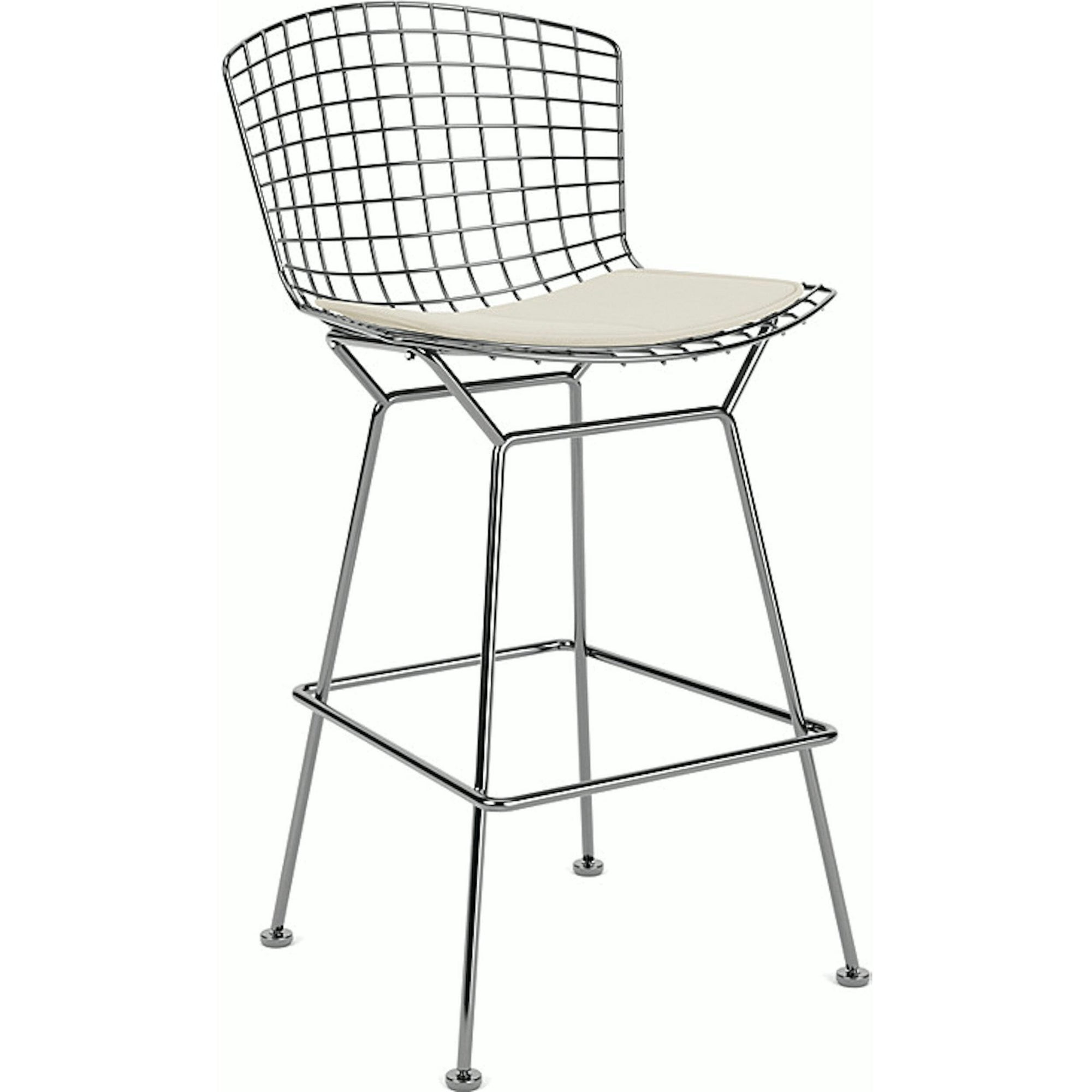 Bertoia Stool with Seat Pad bar seating Knoll 