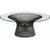 Platner Bronze 42" Coffee Table Coffee Tables Knoll Clear Glass 