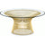 Platner Coffee Table - 36" in Gold Coffee Tables Knoll 18K Gold plated Clear Glass 