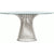 Platner Dining Table - 54 Inch Dining Tables Knoll Polished Nickel Clear Glass 