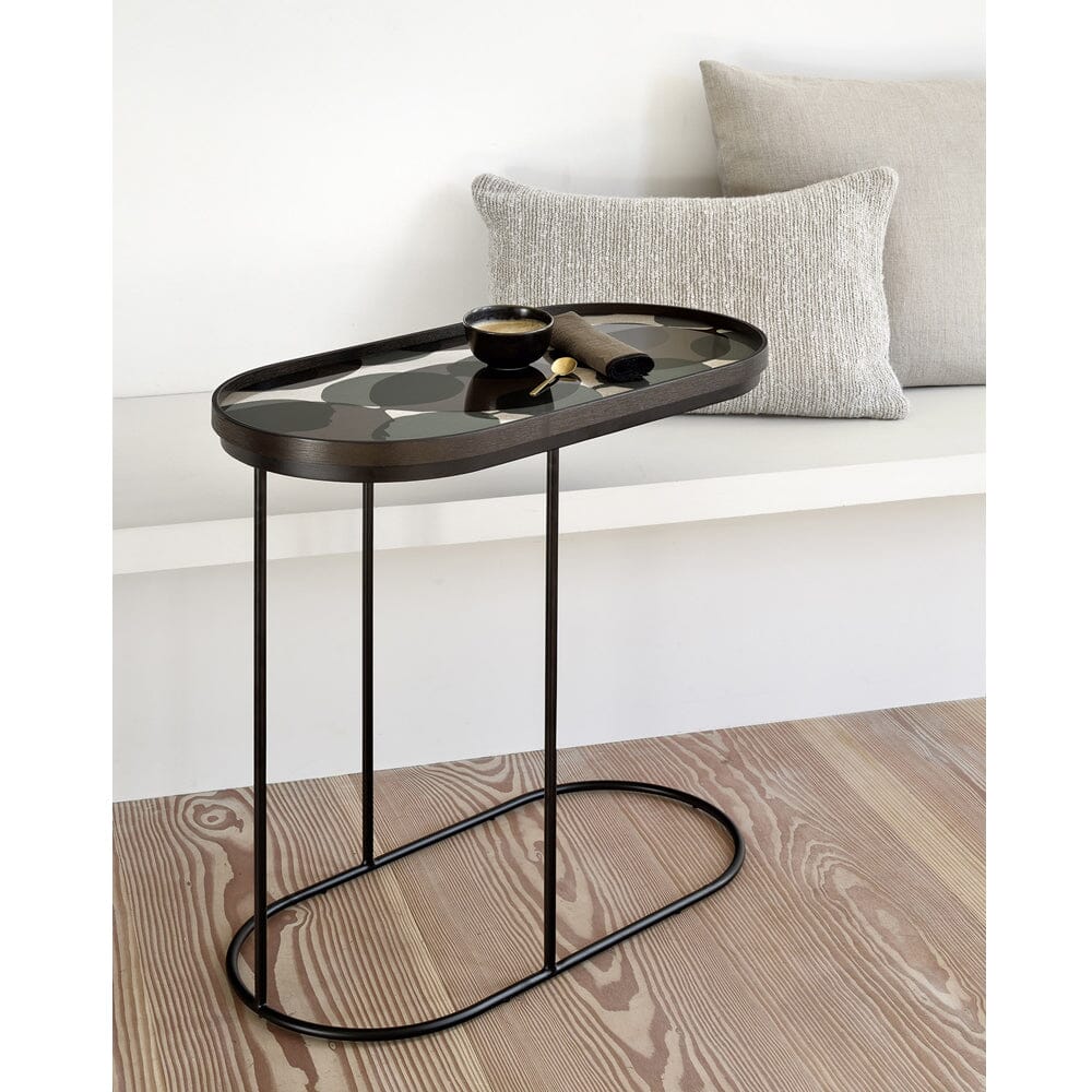 Connected Dots Oblong Glass Tray Tray Ethnicraft 