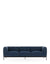 Asia Sofa 3 Seater Sofa Kartell Cotone Plain - Blue 