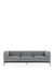Asia Sofa 3 Seater Sofa Kartell Cotone Plain - Grey 
