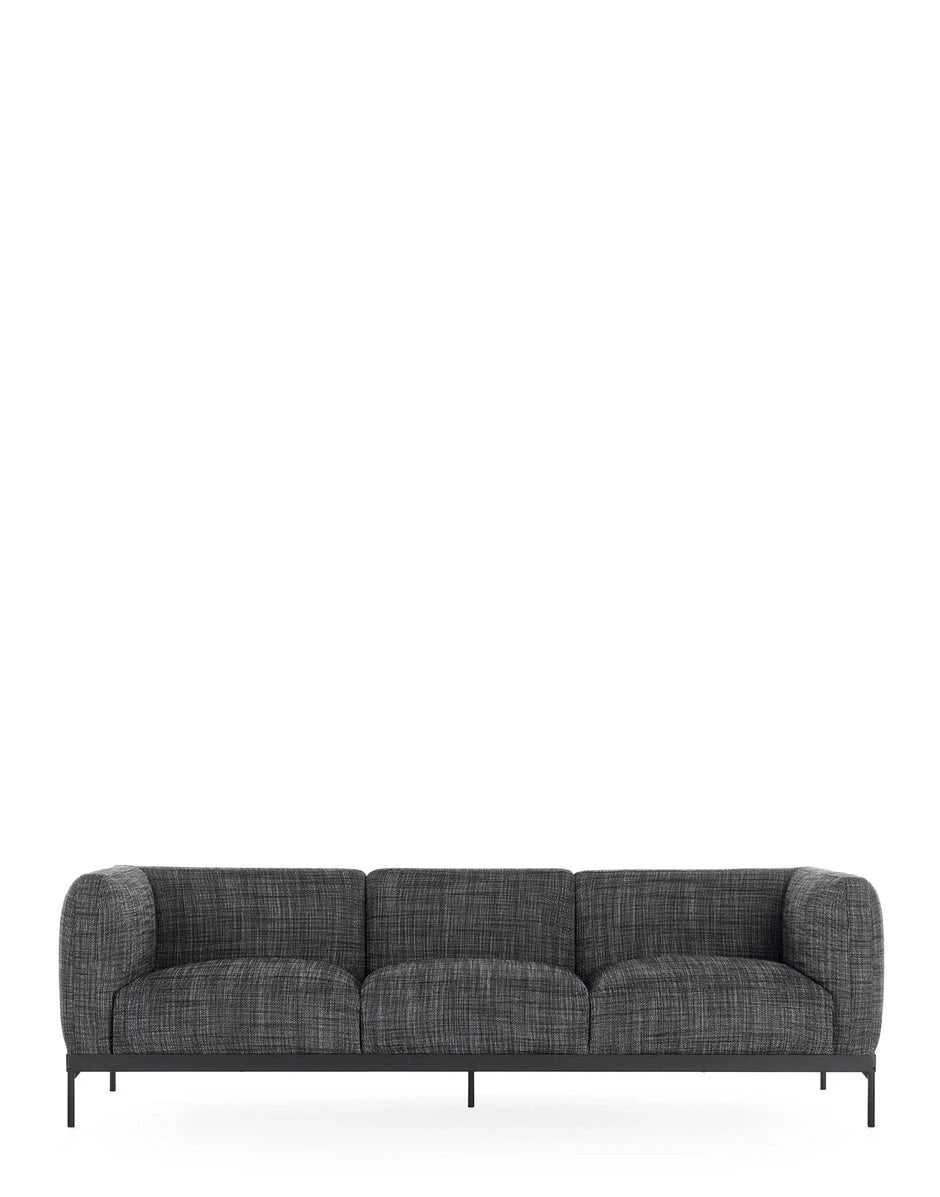 Asia Sofa 3 Seater Sofa Kartell Cotone Structure - Black 