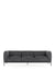 Asia Sofa 3 Seater Sofa Kartell Cotone Structure - Black 