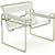 Wassily Chair - Gold lounge chair Knoll Belting Leather Cream 