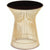 Platner Side Table - Gold side/end table Knoll 18K Gold plated Dark Cherry 