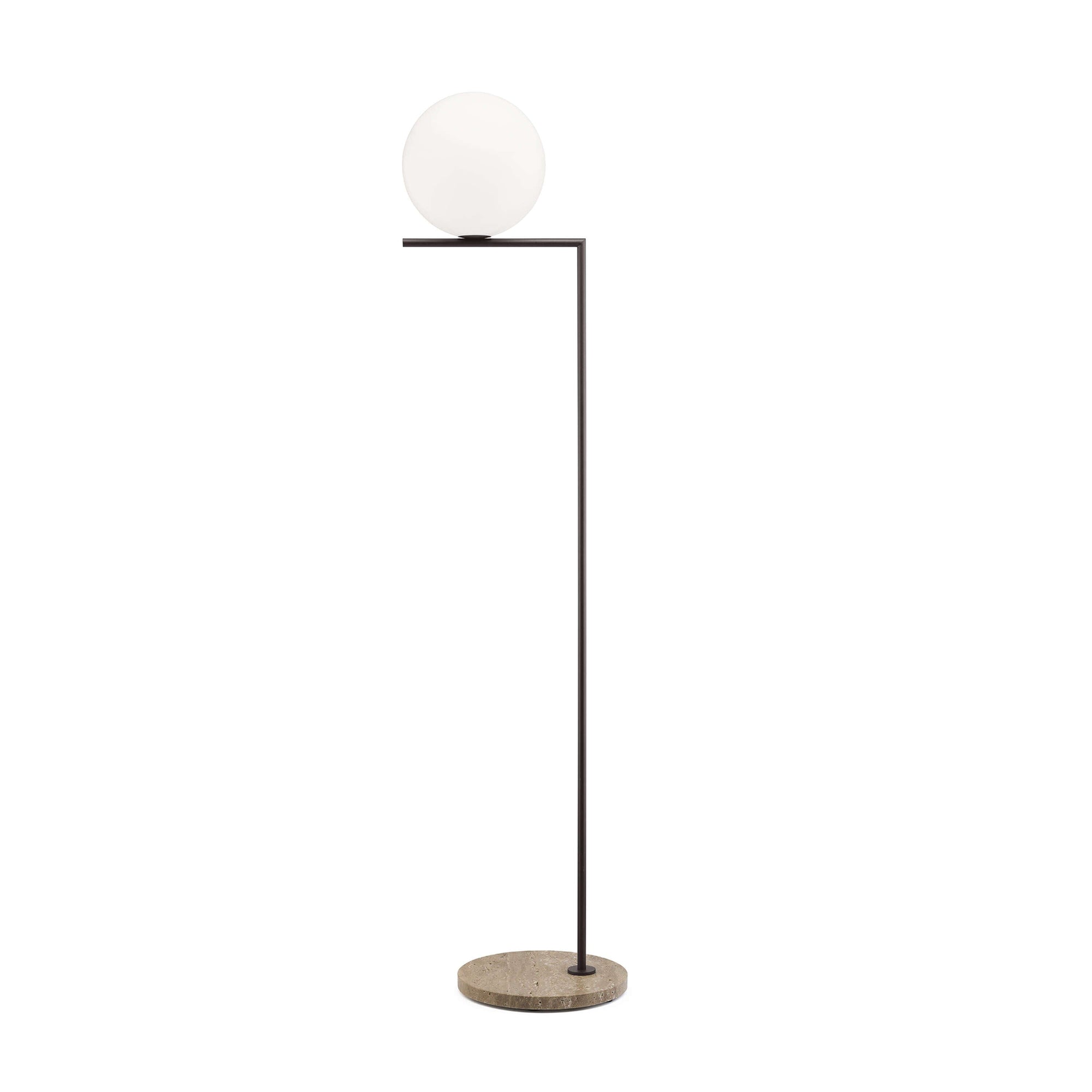 IC Lights Outdoor Floor Lamp Outdoor Lighting Flos F1 - 53" H Deep Brown / Travertino Imperiale 
