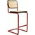 Cesca Stool–Cane Seat & Back Stools Knoll Bar Height Ebonized Beech Red