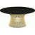 Platner Coffee Table - 36" in Gold Coffee Tables Knoll 18K Gold plated Ebonized Walnut 