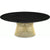 Platner Coffee Table - 42" in Gold Coffee Tables Knoll 18K Gold plated Ebonized Walnut 
