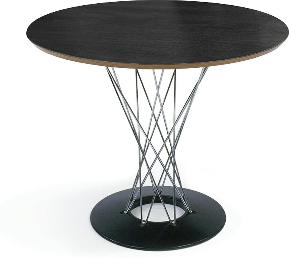 Noguchi Cyclone Dining Table Dining Tables Knoll Ebonized Walnut 36" diameter 