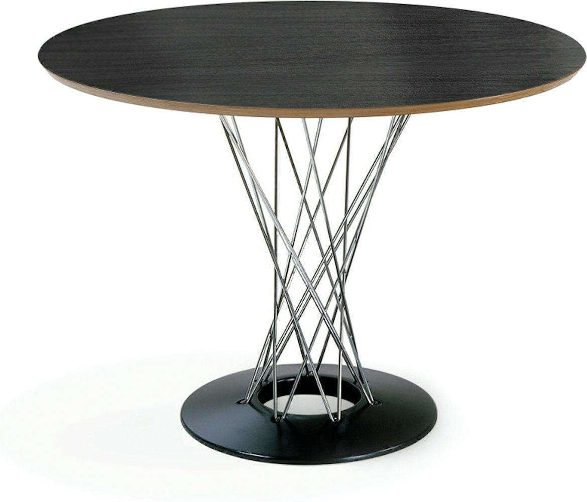 Noguchi Cyclone Dining Table Dining Tables Knoll Ebonized Walnut 42" diameter 