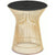 Platner Side Table - Gold side/end table Knoll 18K Gold plated Ebonized Walnut 
