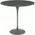 Saarinen Side Table - 22” Oval side/end table Knoll Grey Ebonized Walnut 