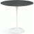 Saarinen Side Table - 22” Oval side/end table Knoll White Ebonized Walnut 