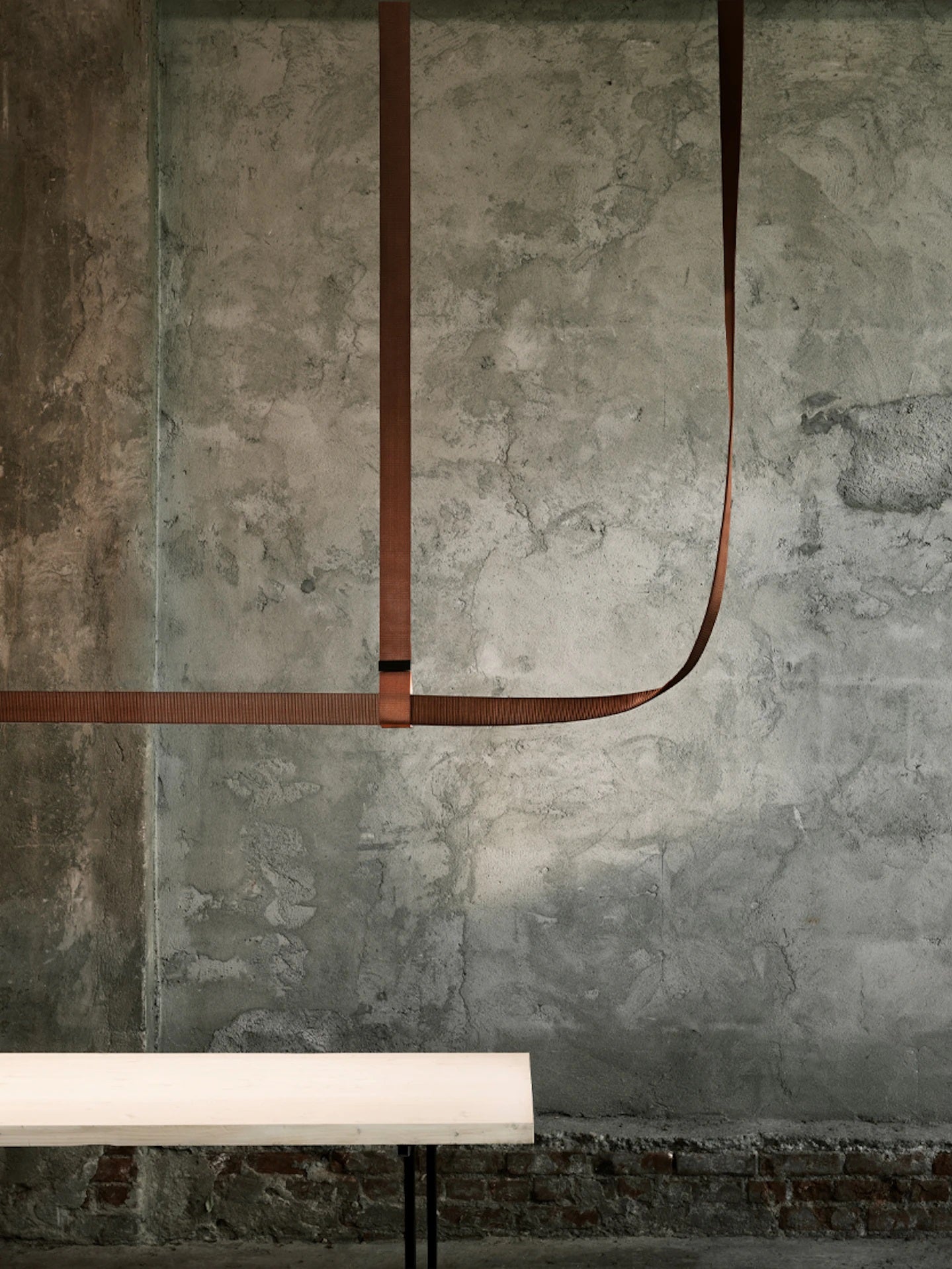 Belt - Leather Wrapped Linear Pendant
