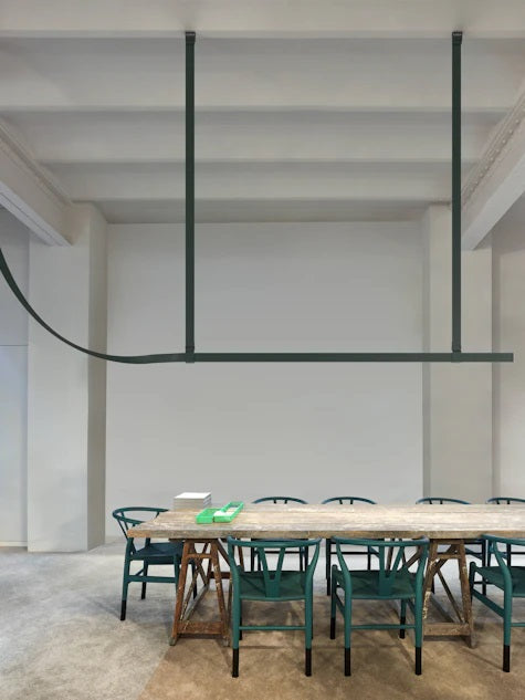 Belt - Leather Wrapped Linear Pendant