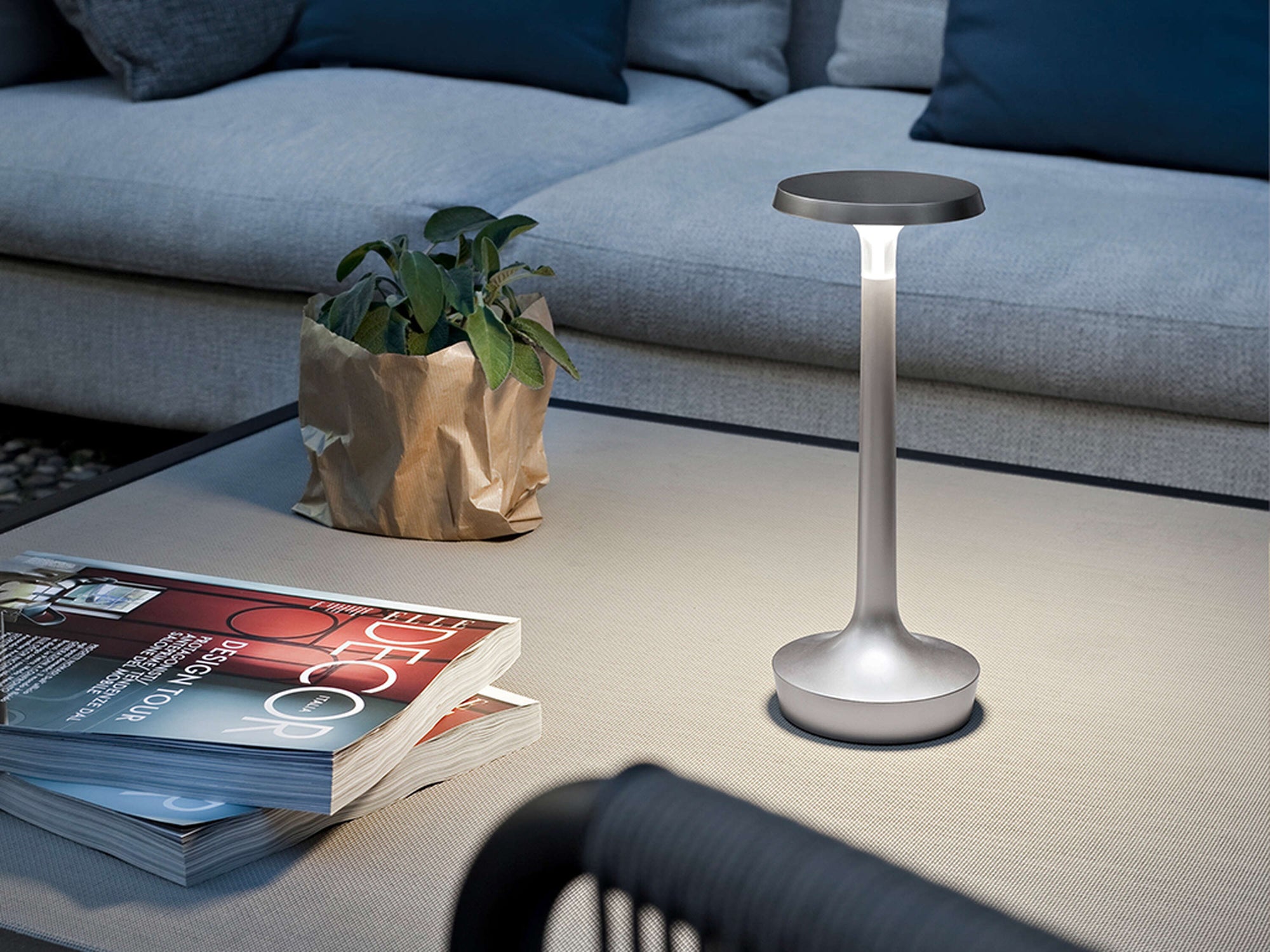 Bon Jour Unplugged Table Lamp