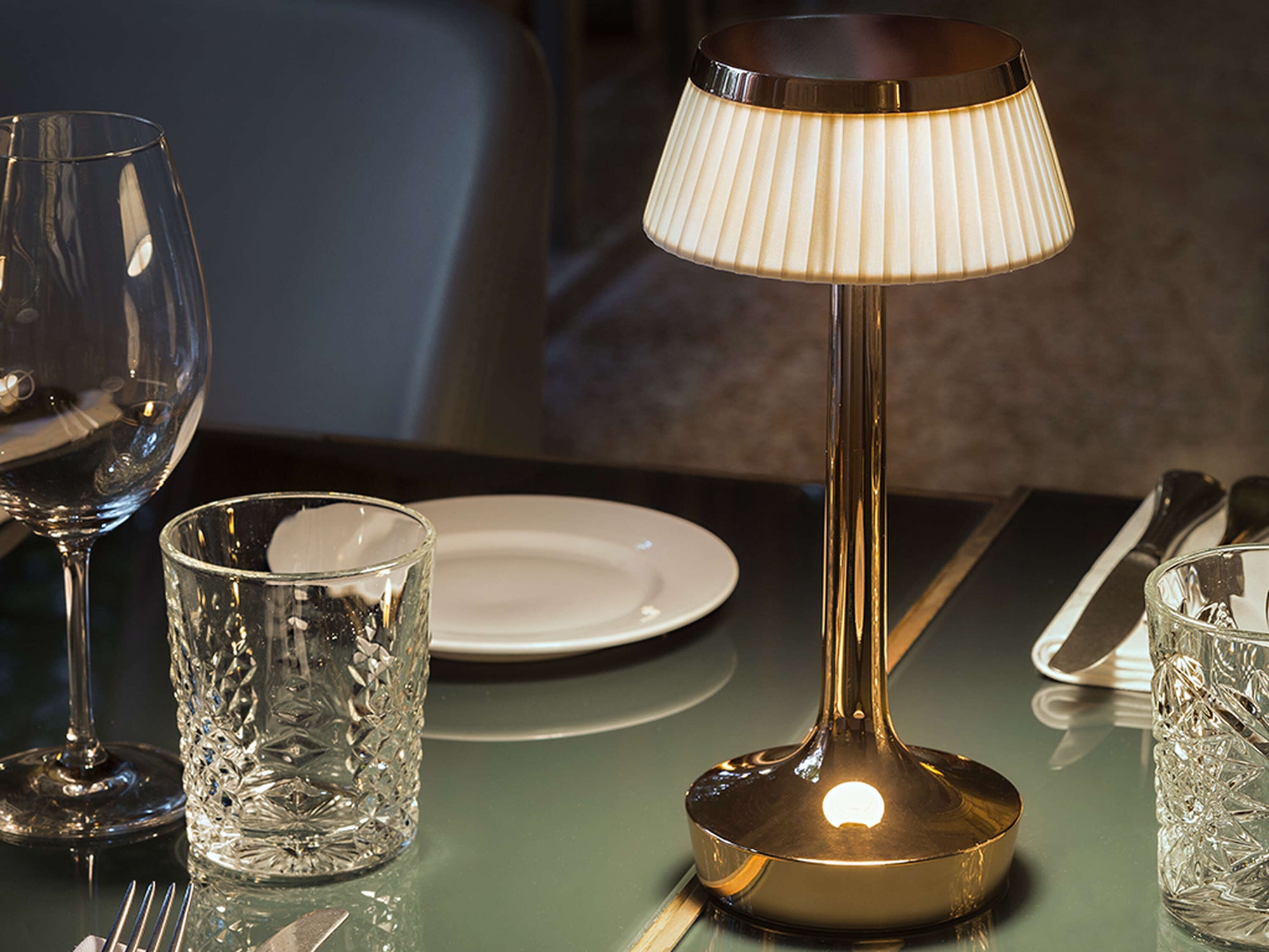 Bon Jour Unplugged Table Lamp