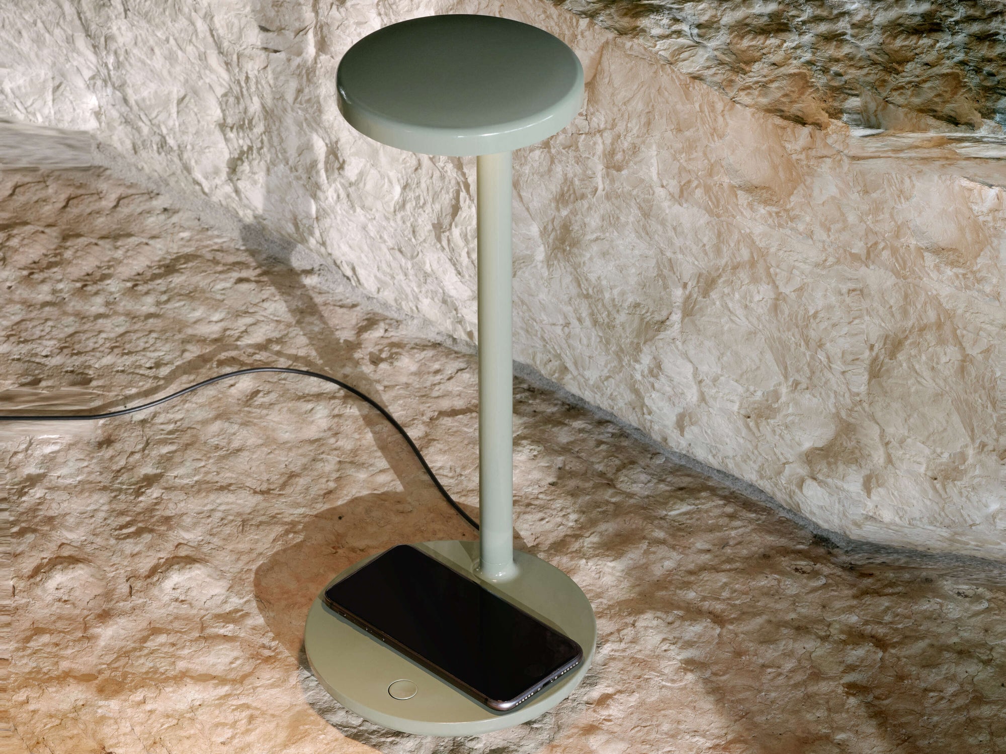 Oblique LED Desk Lamp and Qi with Wireless Charging Base