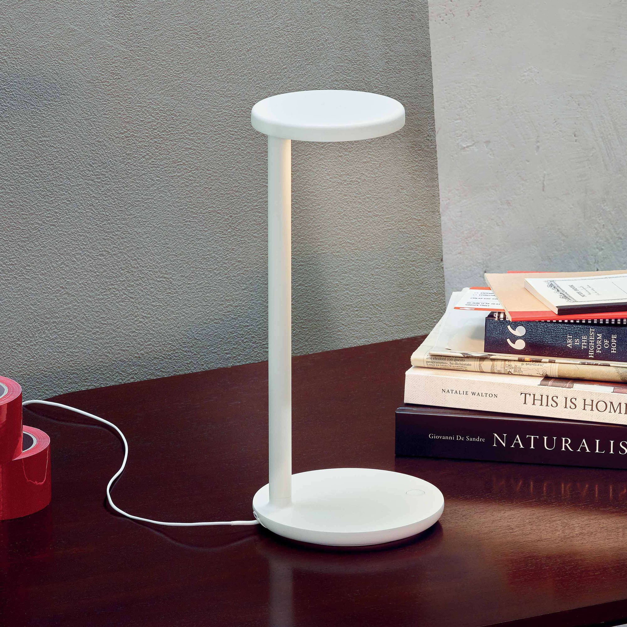 Oblique LED Desk Lamp and Qi with Wireless Charging Base