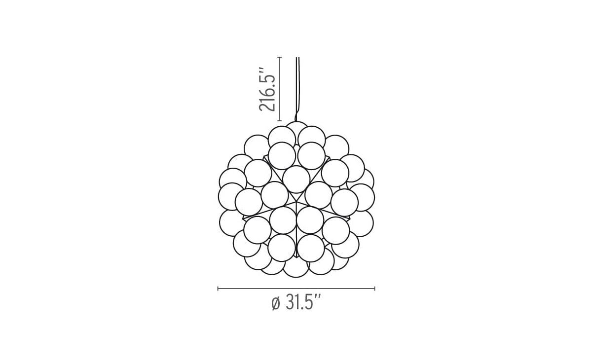 Taraxacum 88 Suspension hanging lamps Flos 