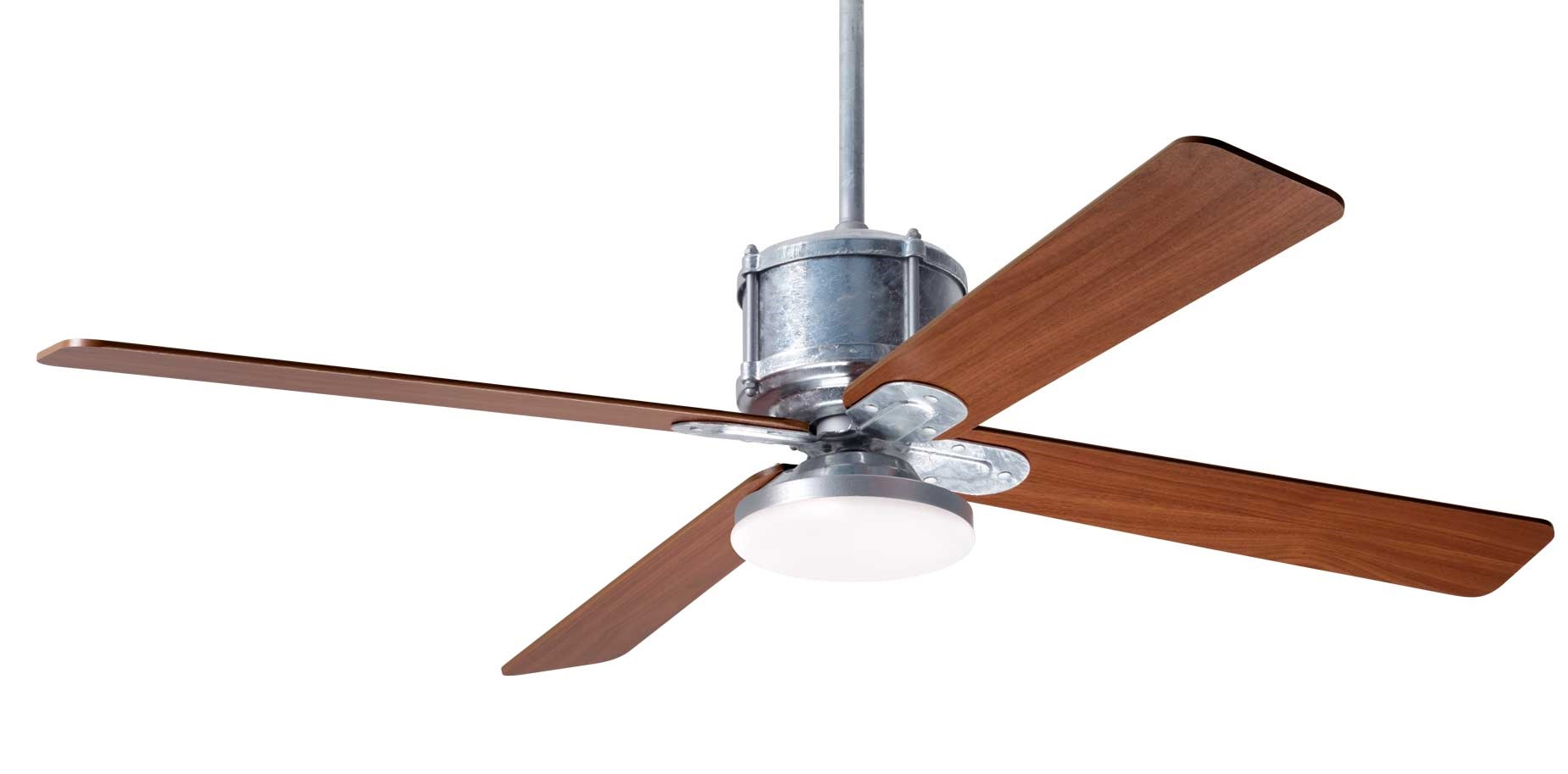 Industry DC Ceiling Fan Ceiling Fans Modern Fan Co Galvanized Mahogany Remote Control Without Light