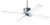 Industry DC Ceiling Fan Ceiling Fans Modern Fan Co Galvanized White Wall/Remote Control With 20w Led