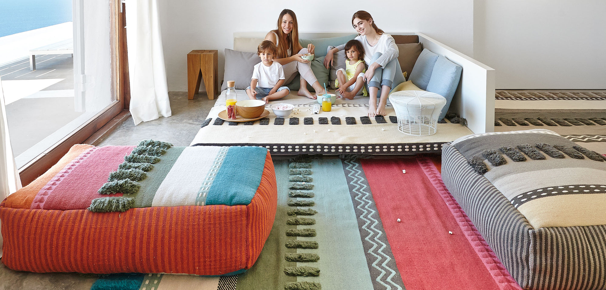 Glaoui Rug Pouf Gan 