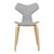 Grand Prix Chair With Wood Legs and Upholstered Front Dining chairs Fritz Hansen 