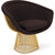 Platner Lounge Chair - Gold lounge chair Knoll 