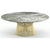 Platner Coffee Table - 42" in Gold Coffee Tables Knoll 18K Gold plated Grey marble, Polished finish 